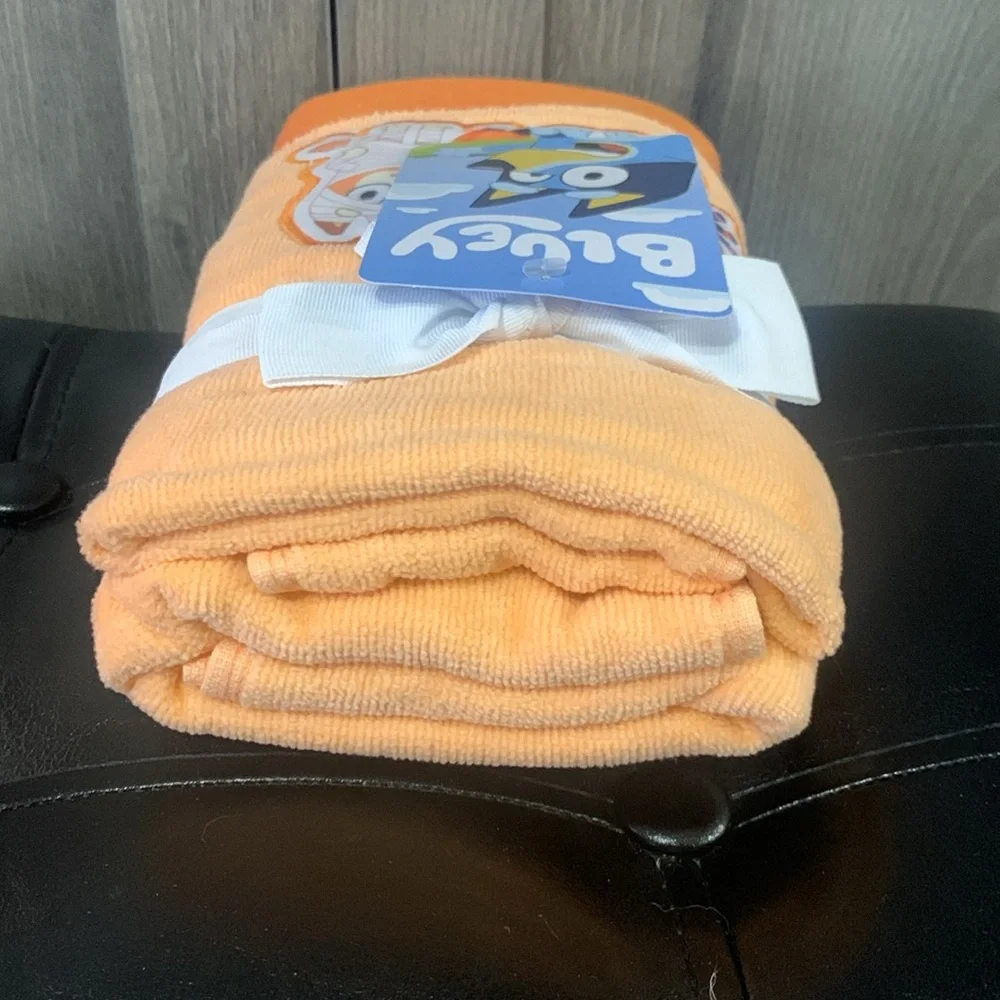 New Halloween Bluey Heeler Family In Costume Orange Cotton Hand Towels Pack of 2